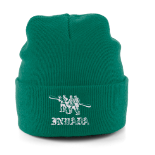 Invada Embroidered Beanie Hat (Green)