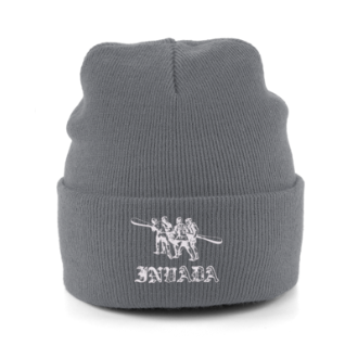 Invada Embroidered Beanie Hat (Grey)